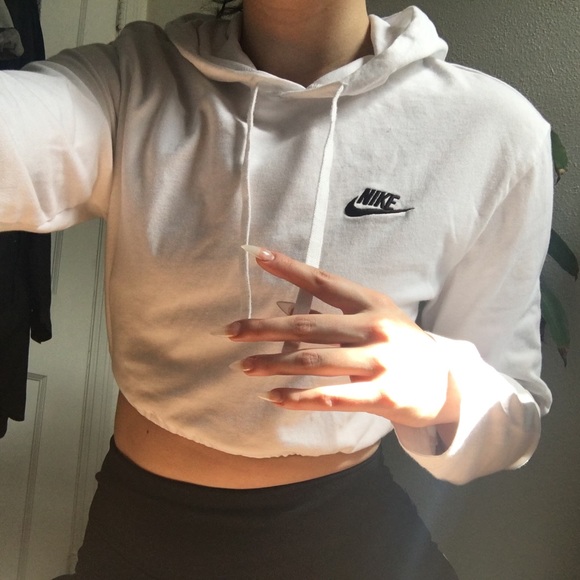 Nike Tops - Nike Cropped Drawstring Hoodie